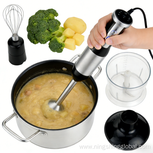 High Power Portable Hand Blender with Mixing Bowl